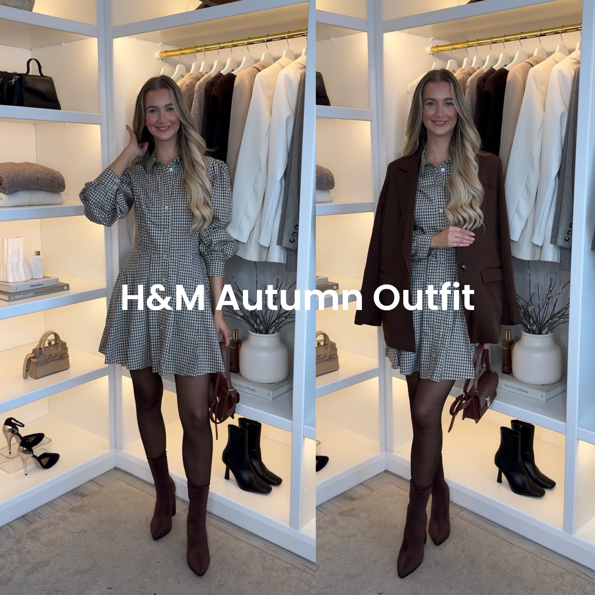 A very autumnal outfit 🍂🤎🫶🏼 absolutely love this new in H&M dress! 

#LTKuk #LTKautumn #LTKdresses