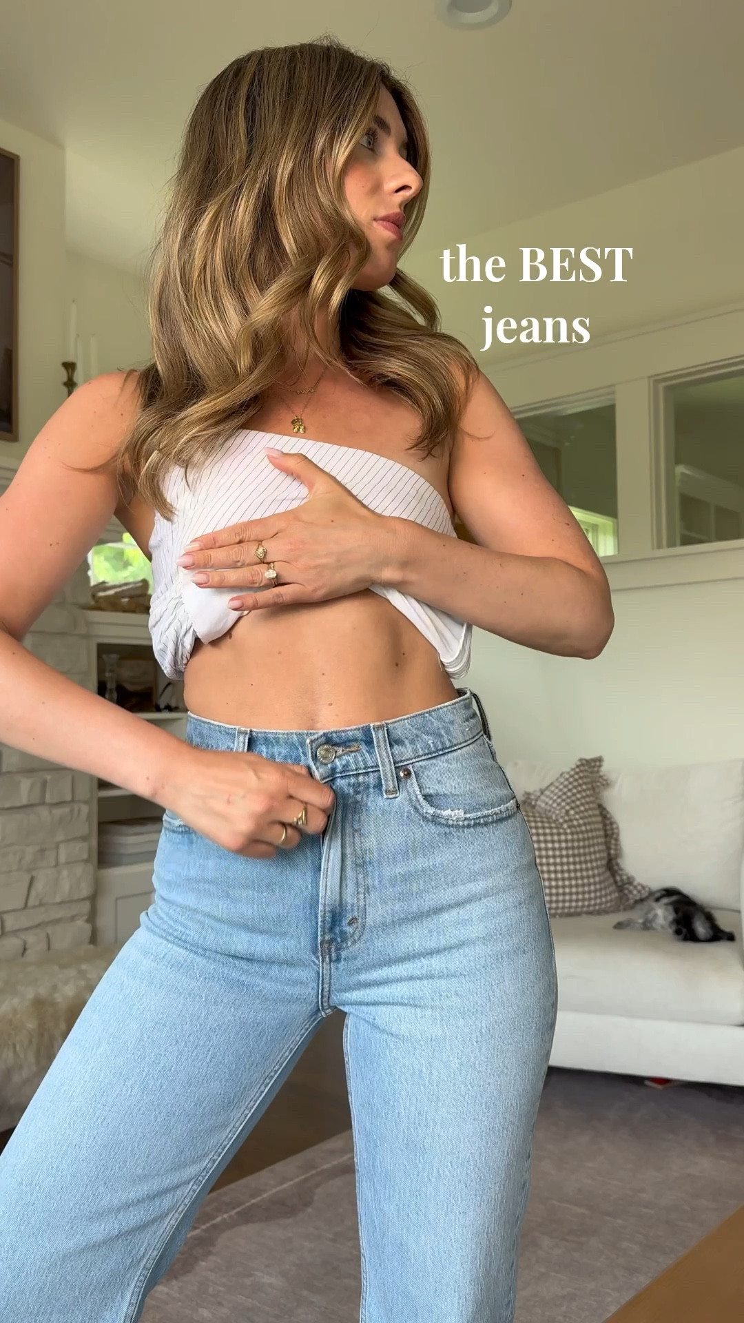 These are SO flattering! Wearing a 25 regular and the wash is just “medium” (should be the very last color option on the website!)

#LTKSummerEdit #LTKStyleTip #LTKSaleAlert