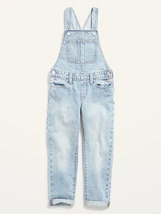 Light-Wash Boyfriend Jean Overalls for Girls | Old Navy (US)