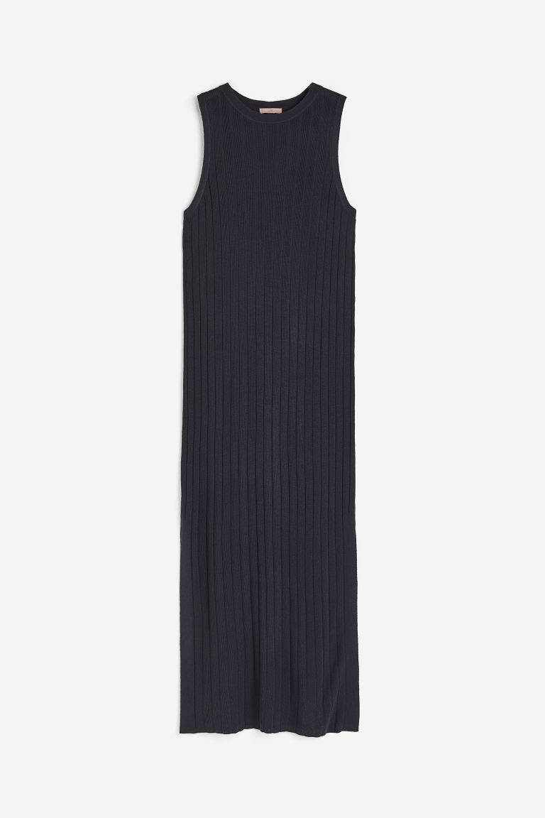 Rib-knit Dress - Dark gray - Ladies | H&M US | H&M (US + CA)