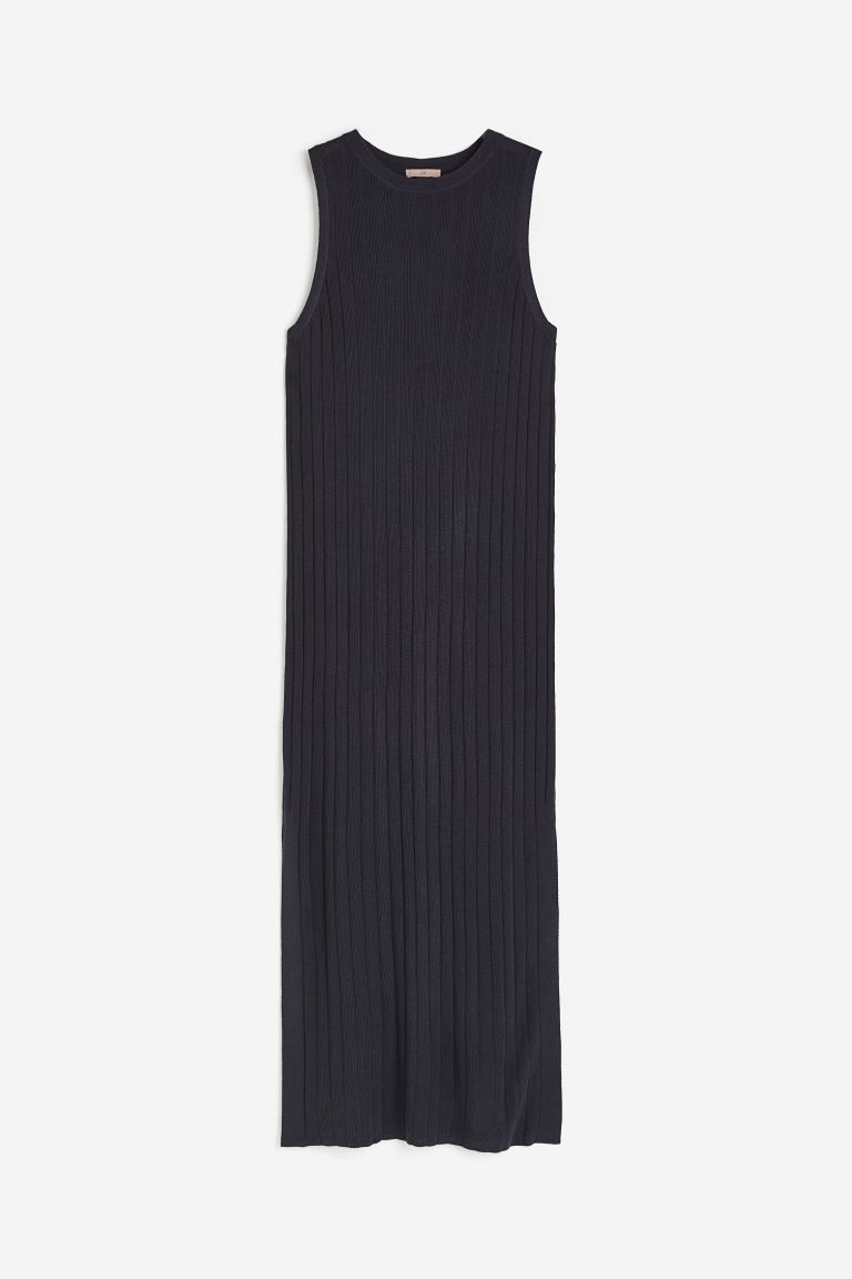 Rib-knit Dress - Dark gray - Ladies | H&M US | H&M (US + CA)