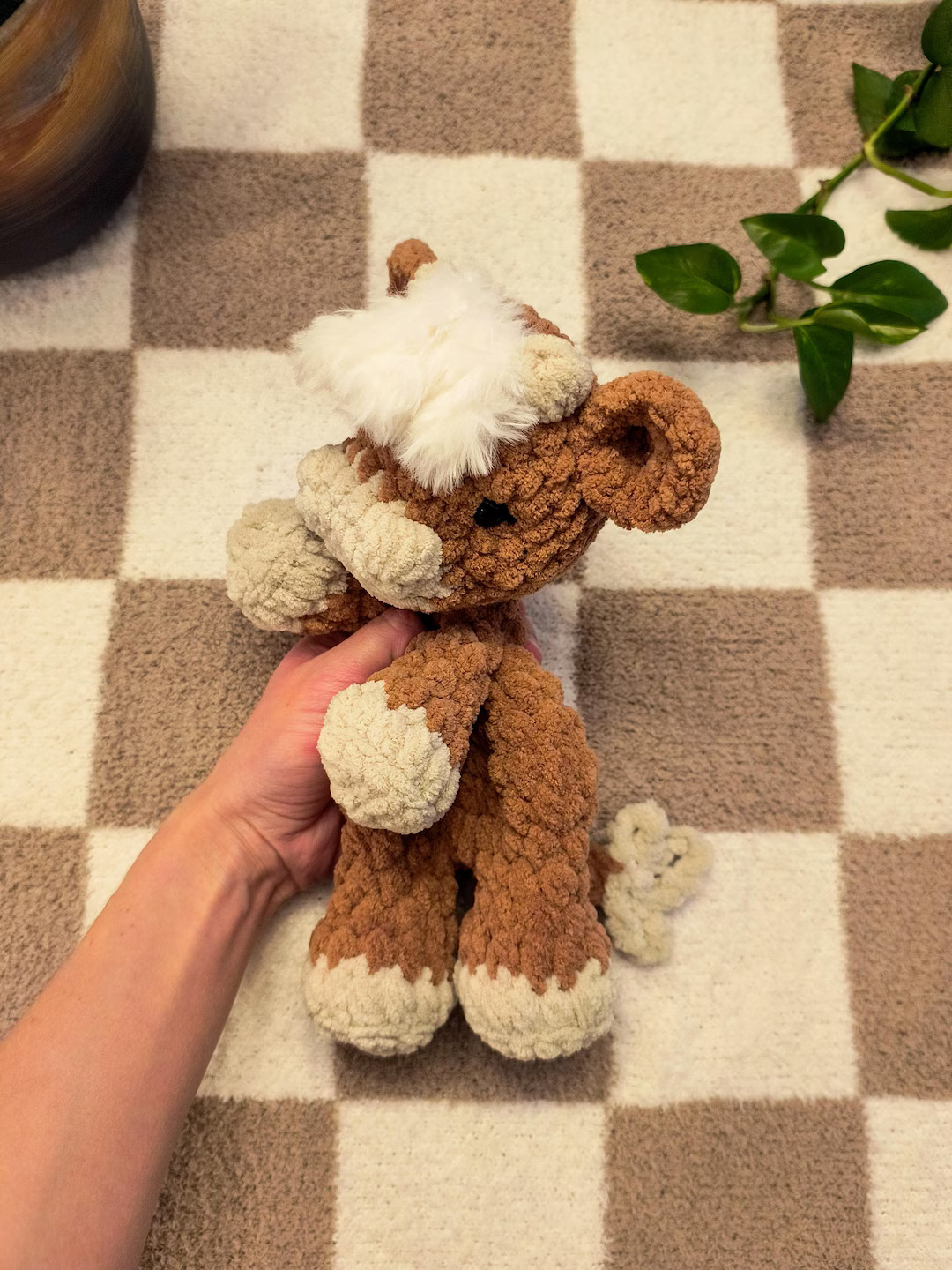 Crochet Highland Cow Snuggler - Etsy | Etsy (US)