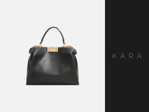 Genuine Cowhide Leather Handbag Crossbody Bag Peekaboo Bag | Etsy | Etsy (US)