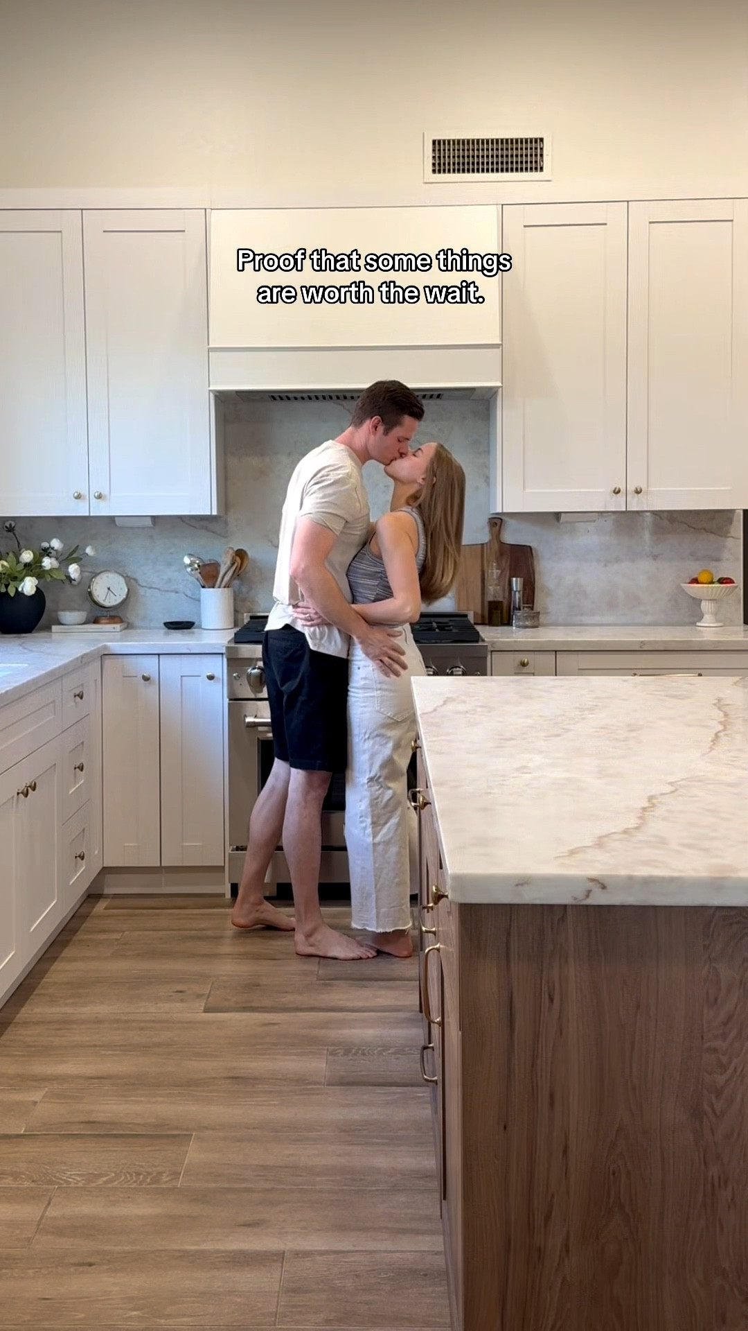 Still can’t believe this is my kitchen😍 Cabinet hardware really ties the whole kitchen together & I found the most stunning hardware from Amerock that perfectly matches our faucet!

Knobs: Edona - Champagne Bronze
Handles: Renown - Champagne Bronze 

Delta’s Champagne Bronze is a tough finish to match, so this was a huge win for me, IYKYK!!
•
•
Kitchen cabinets, kitchen design, cabinet hardware, champagne bronze, delta champagne bronze, cabinet pulls, knobs, appliance pull, gold kitchen hardware, warm kitchen, modern home, kitchen decor, kitchen styling 

#LTKSpringSale #LTKHome #LTKdayinmylife