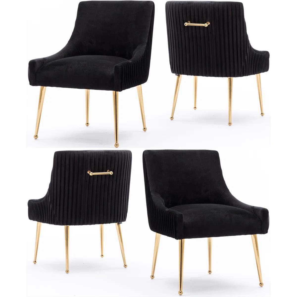 Baudel Velvet Side Chair (Set of 4) | Wayfair North America