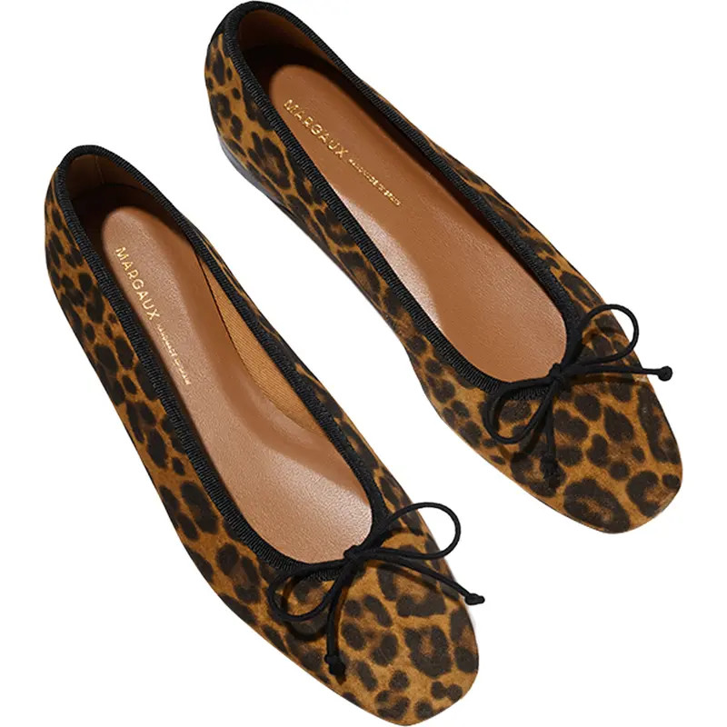 MARGAUX The Fonteyn Flat in Dune Nappa at Nordstrom, Size 38 | Nordstrom