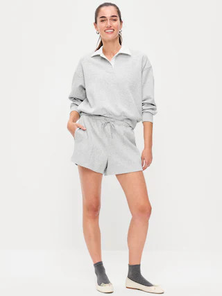 Relaxed Dynamic Fleece Pique Shorts | Old Navy (US)