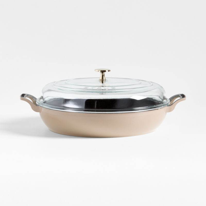 Staub Sesame 3.5-Qt Braiser with Glass Lid + Reviews | Crate & Barrel | Crate & Barrel