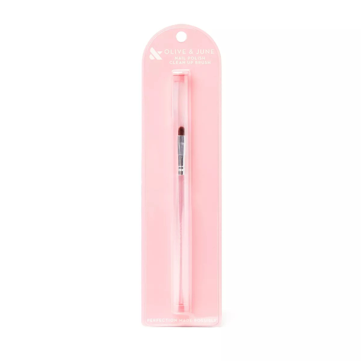 Olive & June Nail Grooming Clean Up Brush: Manicure Precision Tool for Erasing Stray Polish, Synt... | Target