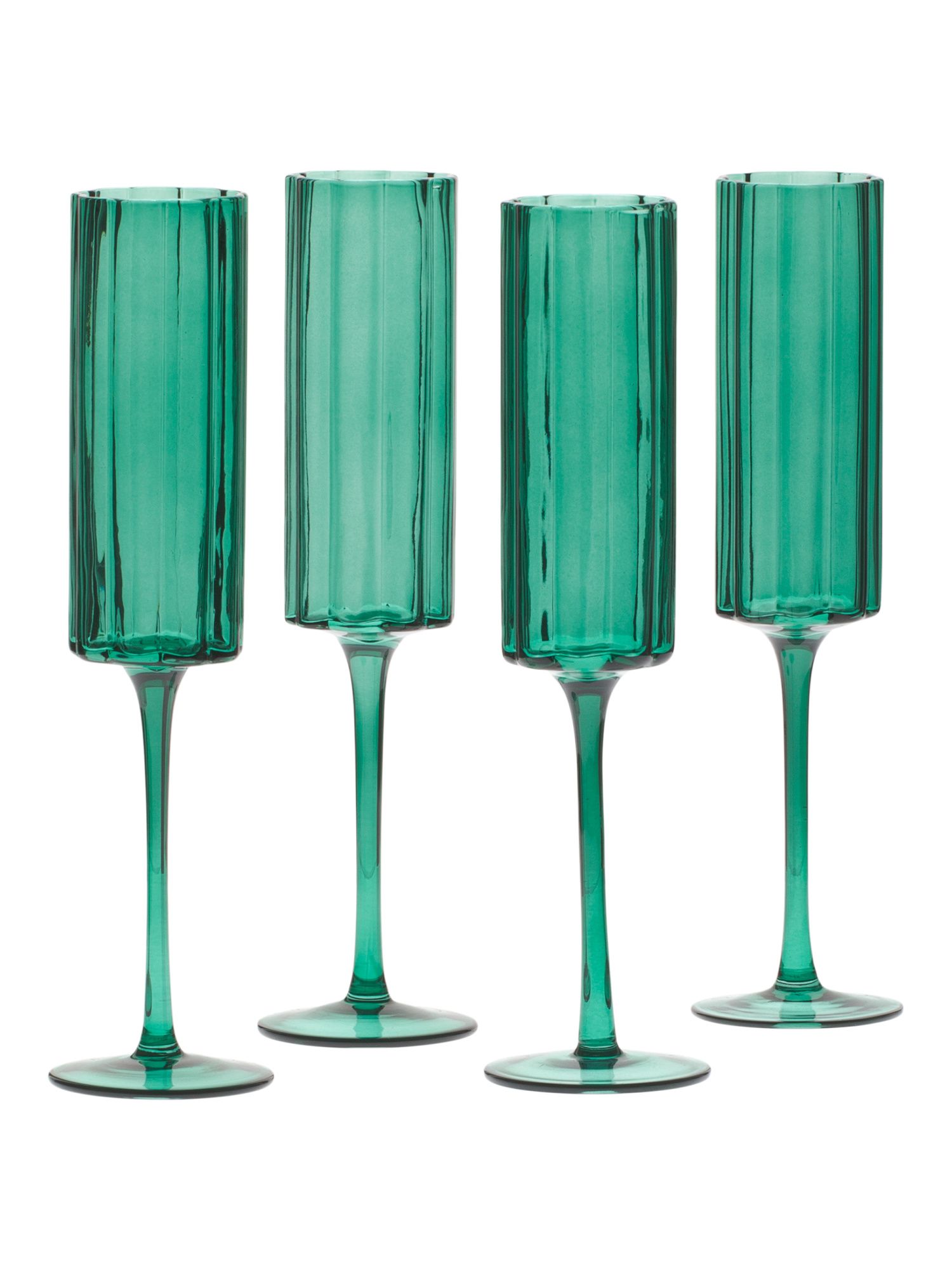 4pk Flower Flute Glasses | Marshalls