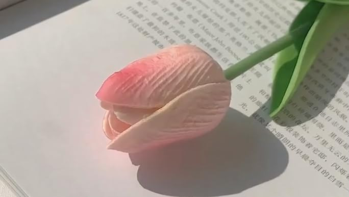 WAQIA HOUSE 30 Pcs Artificial Tulip Flowers Real Touch Tulips Fake PU Tulip Flower Bouquet for Ho... | Amazon (US)