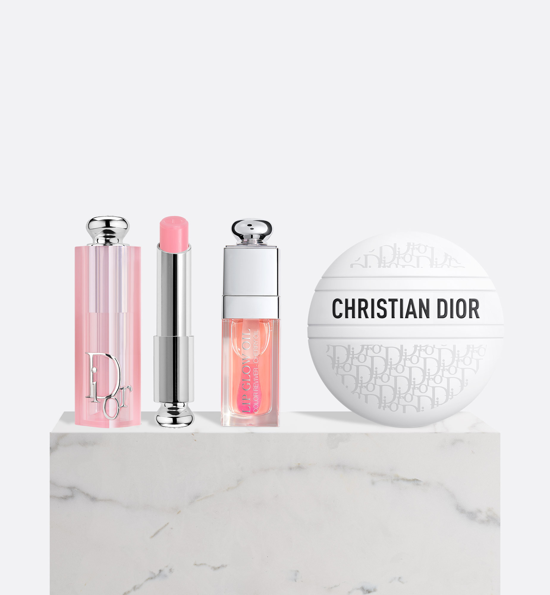 Makeup and Skincare Gift Set-Dior Addict Lip Glow (001), Lip Glow Oil (001) & Dior Le Baume | Dior Beauty (US)