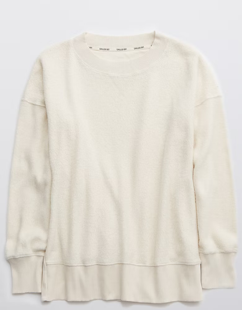Aerie Cozy Good Vibes Oversized Sweatshirt | American Eagle Outfitters (US & CA)