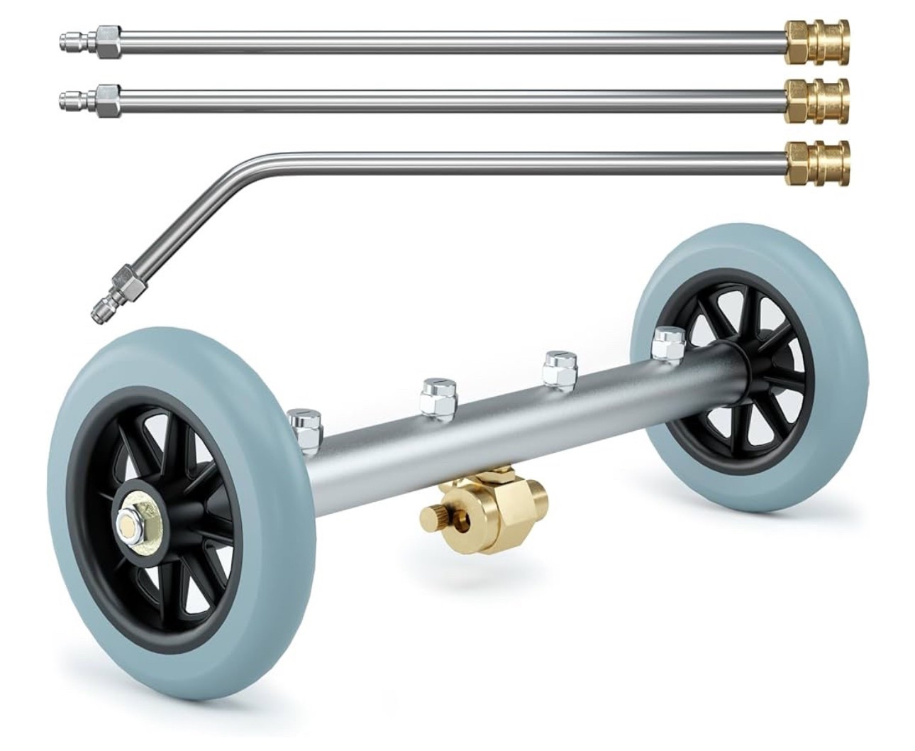 Pressure Washer Undercarriage Cleaner, 16 Inch, Professional-Grade, Power Wash Water Broom, Heavy Duty Sprayer for Under Car Clean, 1500-4000 PSI, Mud Salt Grime Dirt Cleaning, 3 Wands Attachment

#LTKFindsUnder50 #LTKHome