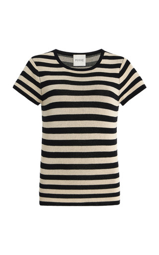 Birdie Striped Knit T-Shirt | Moda Operandi (Global)