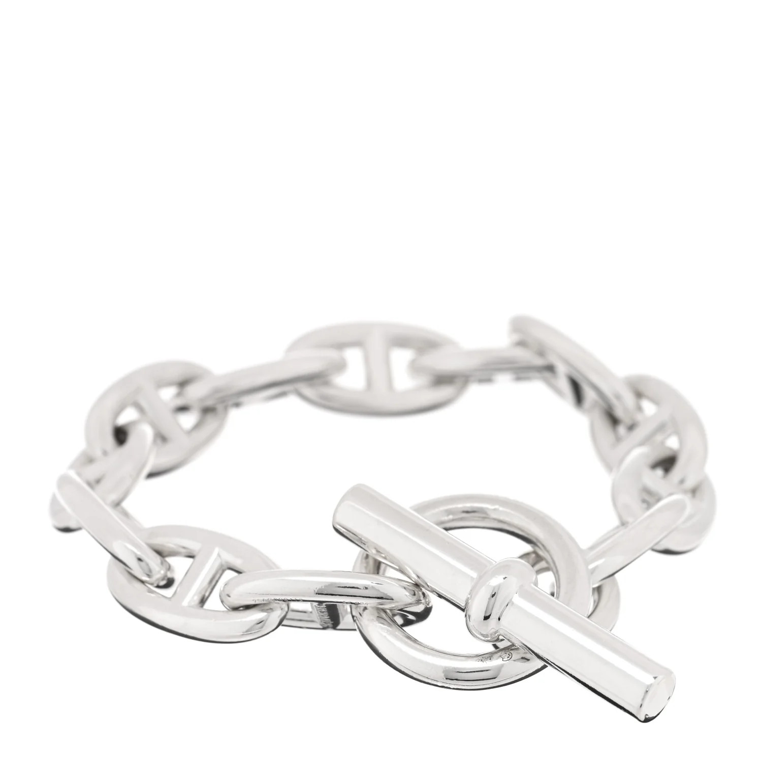 Hermes Sterling Silver GM Chaine d'Ancre Bracelet 1870695 | FASHIONPHILE (US)