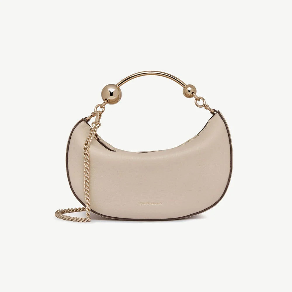 Strathberry - Crescent Moon Mini - Oat / Neutrals | Strathberry