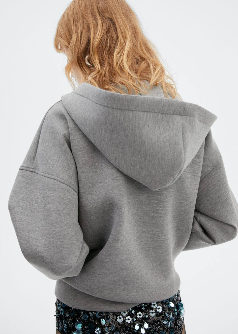 Dropped shoulders hoodie -  Women | Mango United Kingdom | MANGO (UK)