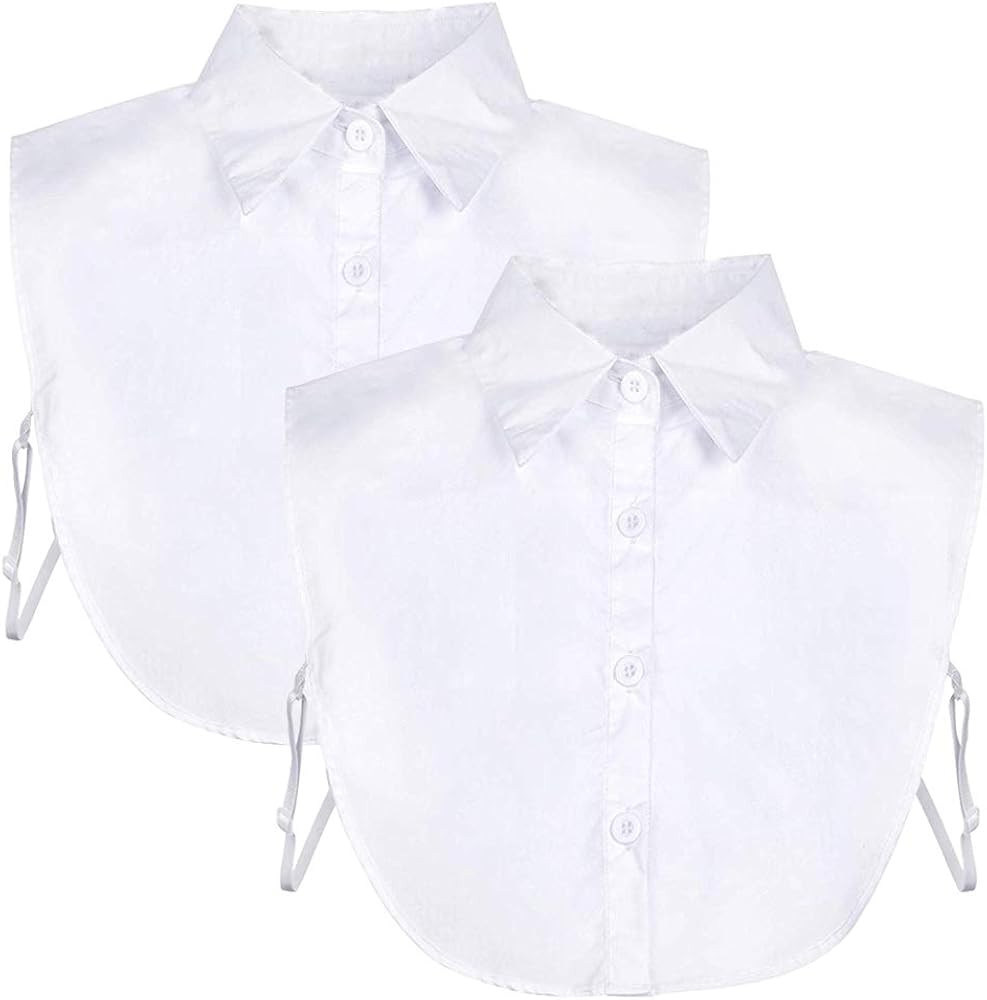 Fake Collar Detachable Dickey Collar Blouse Half Shirts Peter Pan Faux False Collar for Women & G... | Amazon (US)