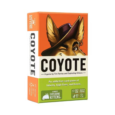 Exploding Kittens Coyote Card Game: Social Skills Development, 10-Minute Playtime, 3+ Players, Fu... | Target