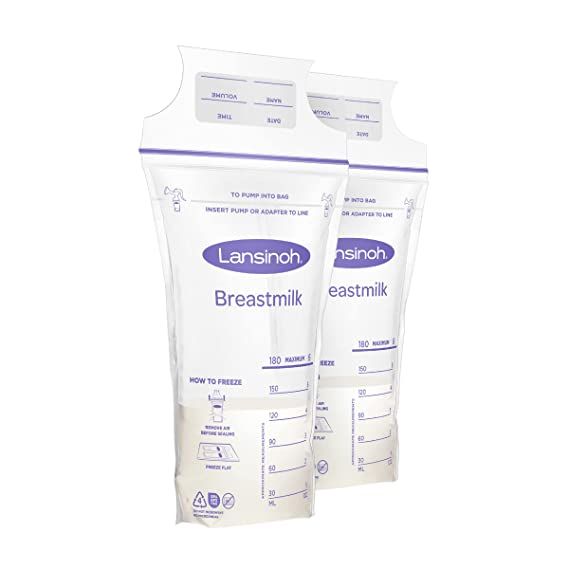 Lansinoh Breastmilk Storage Bags, 200 Count Milk Storage Bags | Amazon (US)