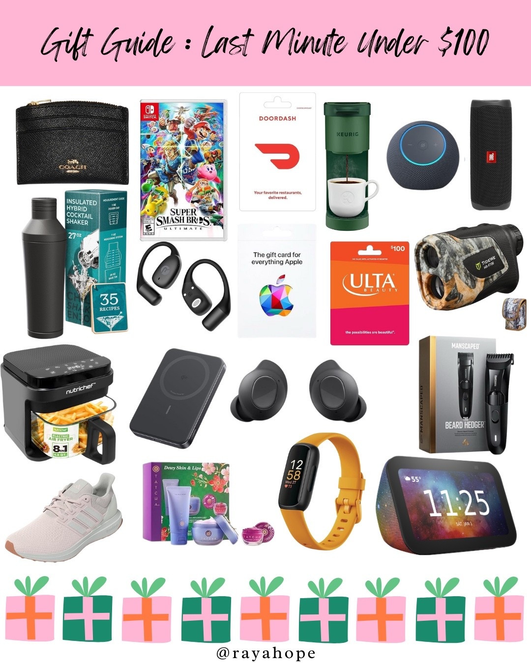 Last Minute Gift Guide Under $100 / Last Minute Gift Guide / Amazon Last Minute Gifts / Amazon Gifts Under $100

#LTKSeasonal #LTKGiftGuide #LTKHoliday