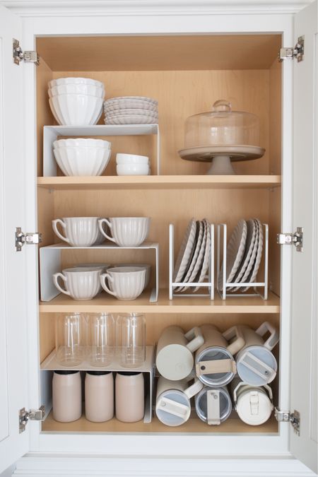 Kitchen cabinet organization ideas! 

Kitchen shelf organizer, dish organizer, kitchen organizer, shelf riser, water bottle organizer, Stanley bottle organizer, Amazon finds, Amazon home, Wayfair 

#LTKfindsunder50 #LTKhome #LTKfindsunder100