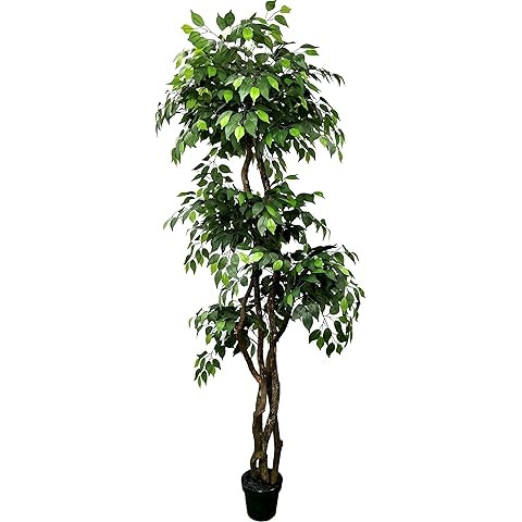 Cypress & Alabaster Handmade 6.5ft 3-Tier Italian Black Olive Leaf Artificial Tree with Ethically... | Amazon (US)