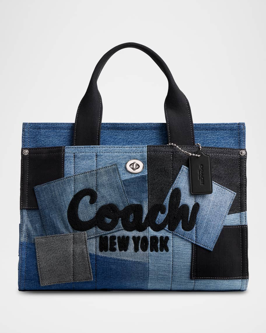 Coach Cargo Patchwork Denim Tote Bag | Neiman Marcus