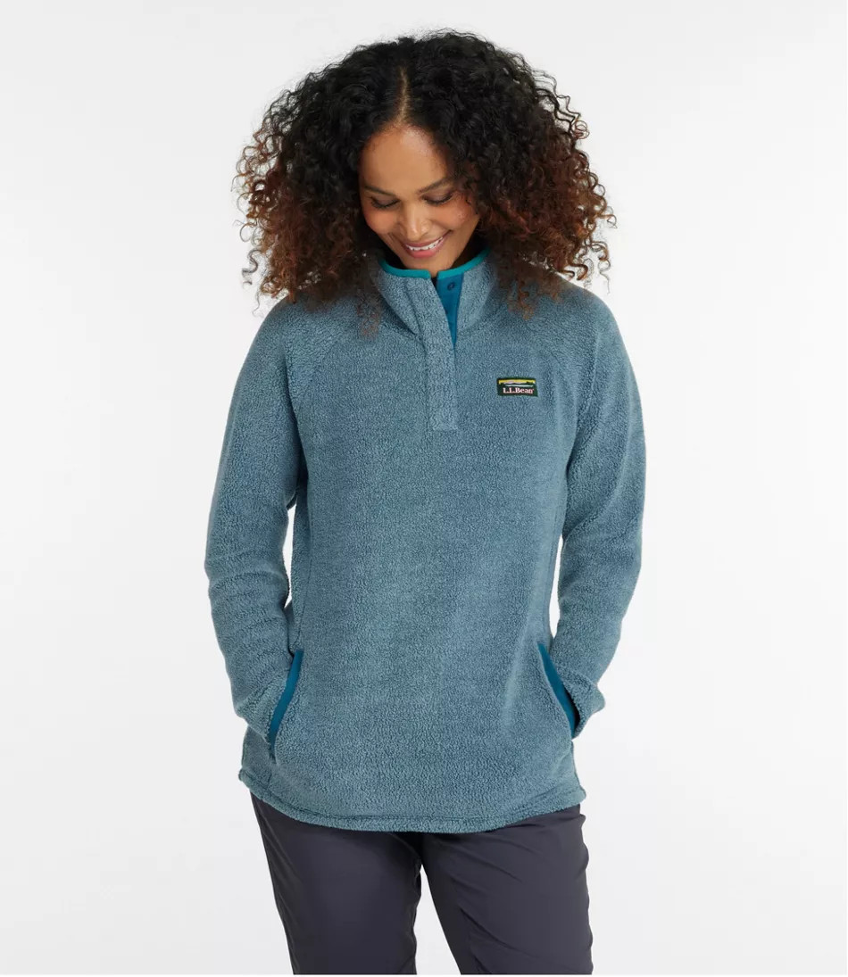 Women's Tumbled Sherpa, Quarter-Snap | L.L. Bean