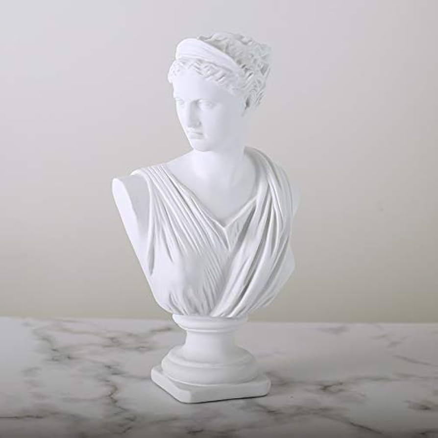 12 Inch Roman Goddess of Wisdom Bust Statue Gypsum Statue Replica Sculpture Figurine Home Decor R... | Amazon (US)