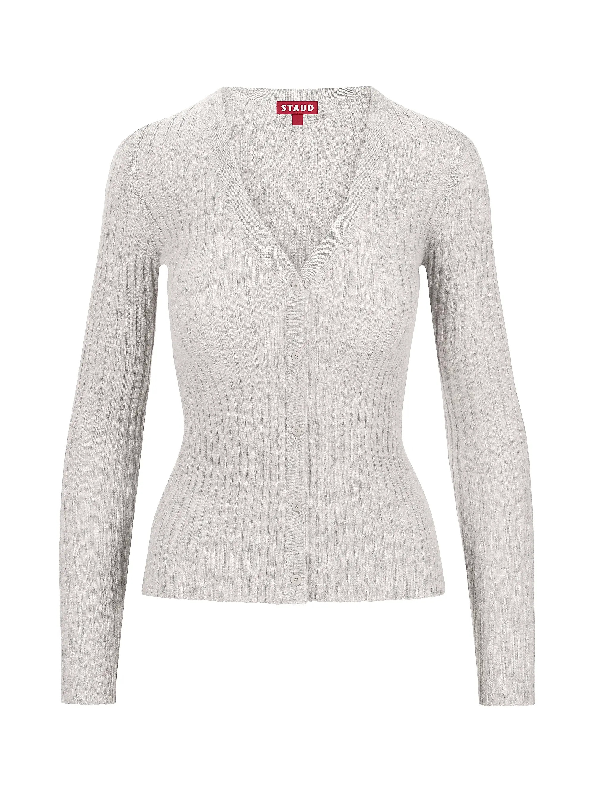 Cargo Rib-Knit V-Neck Cardigan | Saks Fifth Avenue