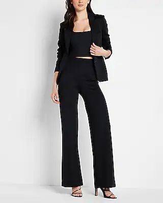 Body Contour Super High Waisted Wide Leg Pant With Built-In Shapewear | Express