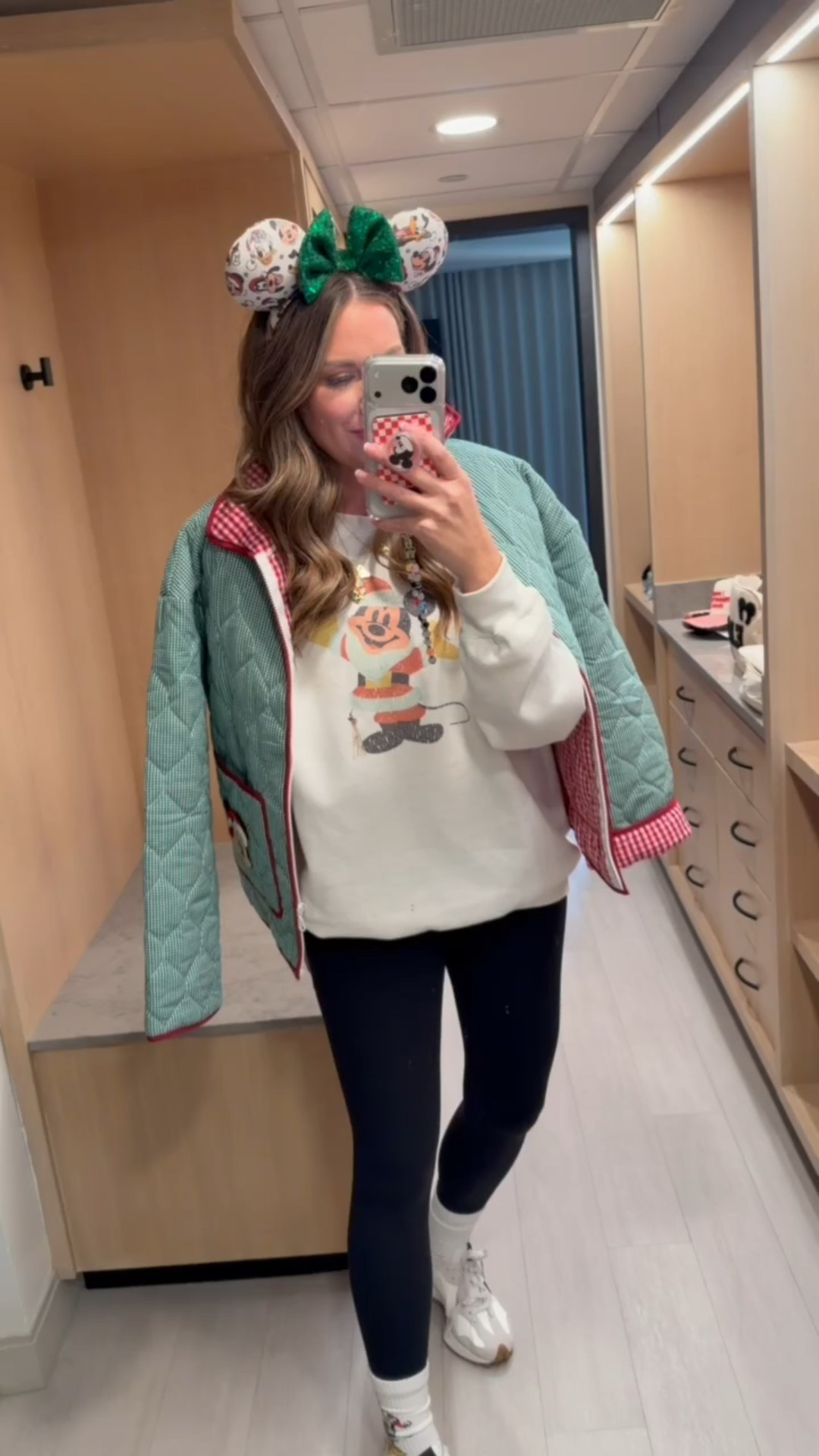 What to wear for the holidays at Walt Disney world! Love how this quilted jacket from Amazon with Etsy patches turned out! Medium jacket and small leggings - fits tts.

#LTKTravel #LTKStyleTip #LTKHoliday