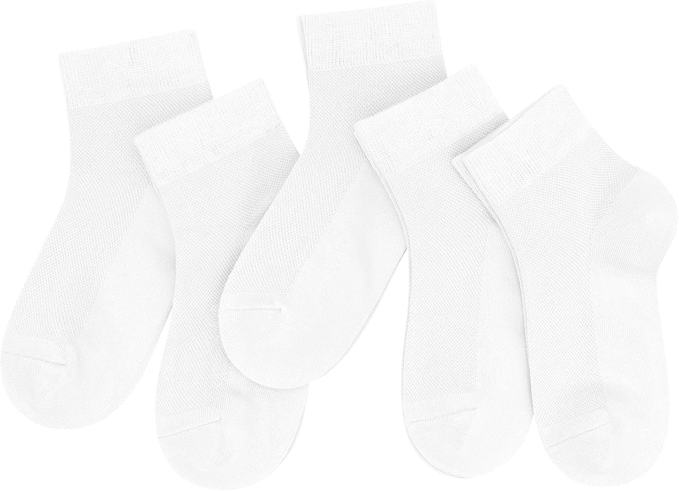 SERISIMPLE Kids Viscose Bamboo Above Ankle Socks Breathable Thin Summer Crew Comfortable Mesh Gir... | Amazon (US)
