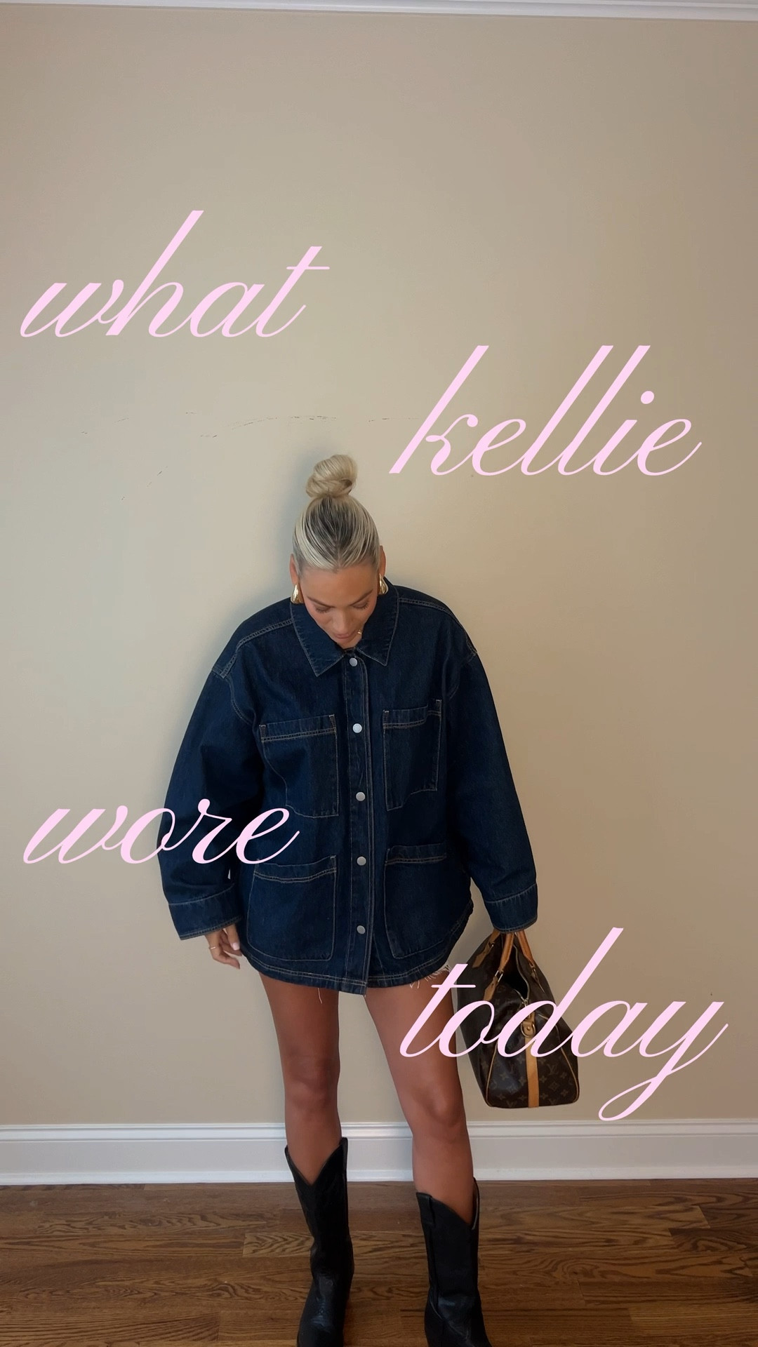 my favorite outfit formula = oversized top + mini skirt 💗

Linked exact top and earrings (wearing XL in Jean top)
Linked similar boots and skirt

Boots are from bootbarn
Skirt is from goodwill 


Ootd, outfit inspo, jean jacket, mini skirt, target 

#LTKSeasonal #LTKU #LTKStyleTip