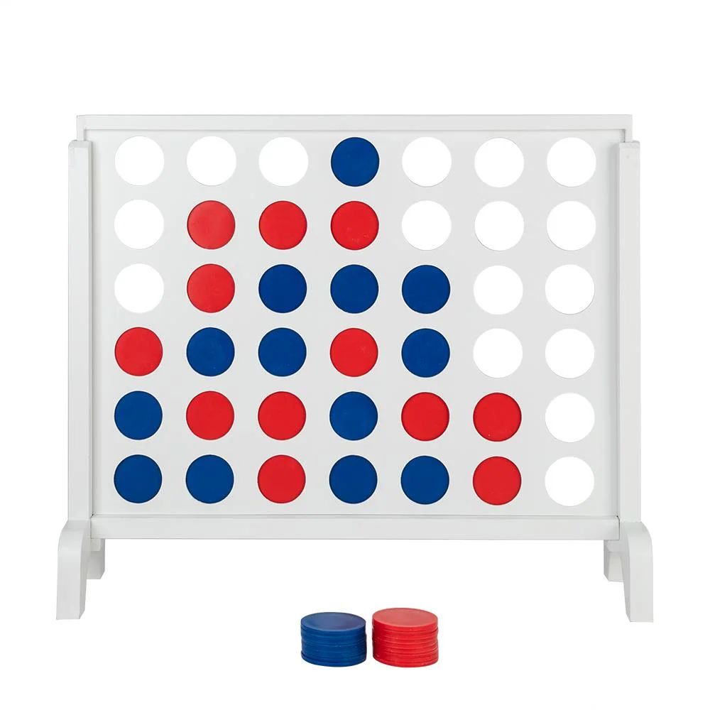 UBesGoo Wooden 4 in A Giant Row Connect Puzzle Game Board Expansion | Walmart (US)