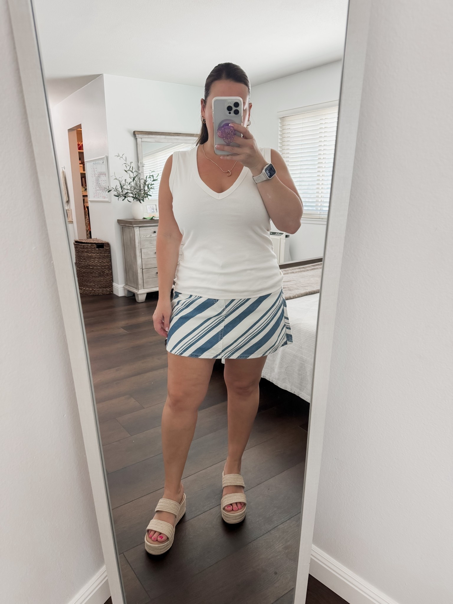 Women’s Jean Skirt. Women’s Tank. This skirt is so cute that I had to have it as soon as I saw it 🤩 The tank is a favorite. Great fit, super comfortable and very flattering. Comes in three colors and I got them all. It is the perfect staple piece for summer ☀️ 

Petite & Curvy Fashion | Summer Style 

#LTKOver40 #LTKSummerEdit #LTKPetite