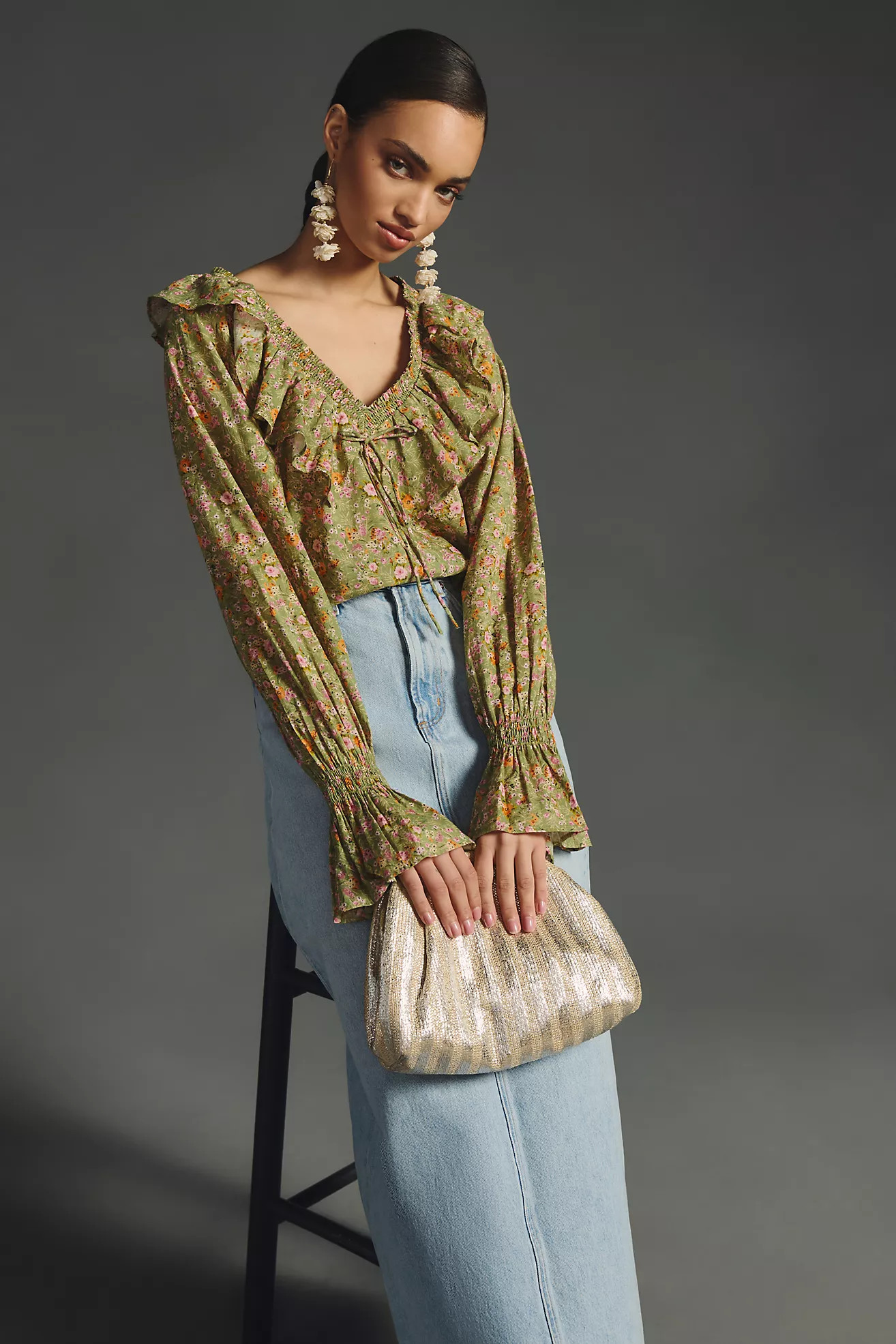 The Frankie Raffia Clutch | Anthropologie (US)