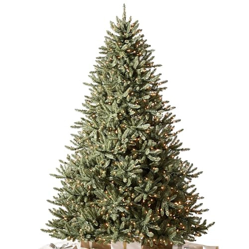 Balsam Hill 6.5ft Pre-Lit Classic Blue Spruce - Artificial Christmas Tree with 2144+ Tips, 700 Clear Incandescent Lights, Easy Plug Technology & Premium Stand for Indoor Holiday Decorating | Amazon (US)