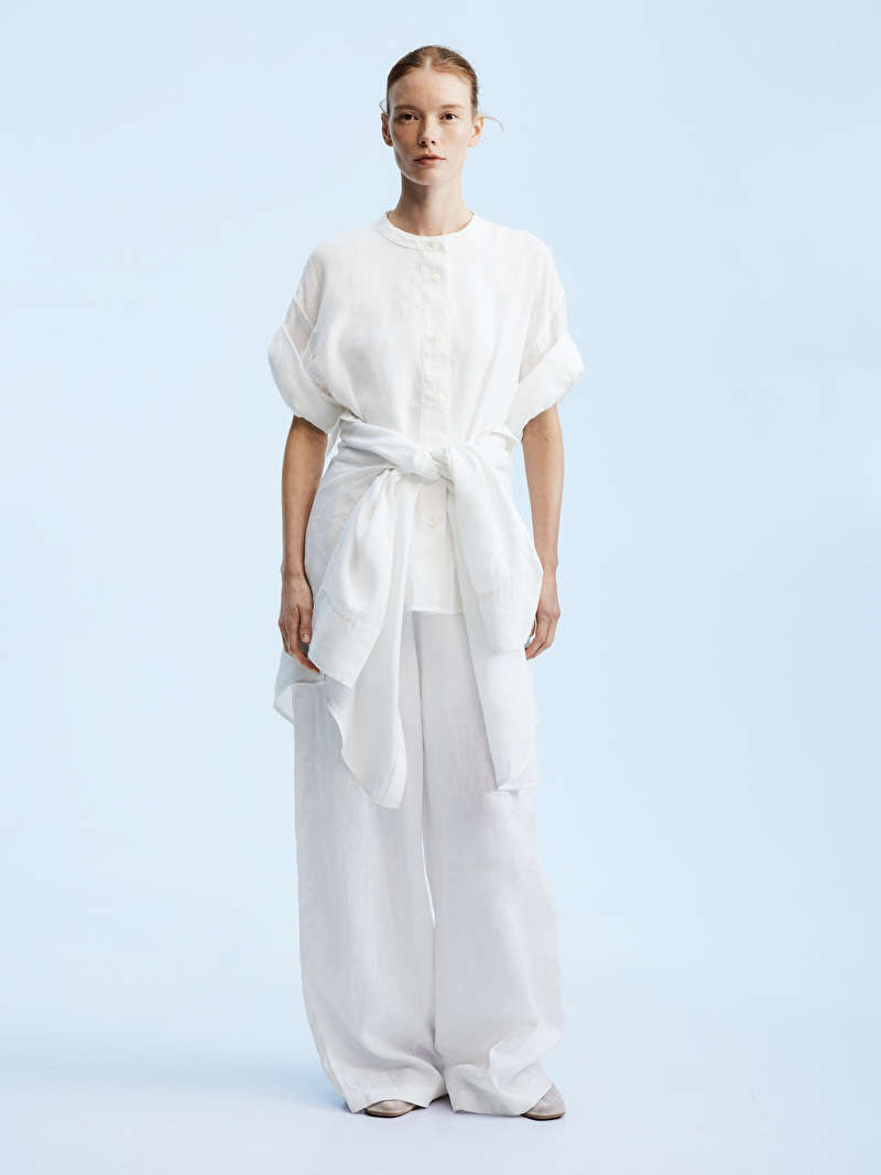Wide Linen Trousers | ARKET (US&UK)