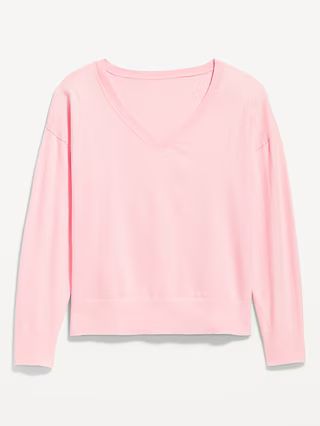 SoSoft Lite Loose V-Neck Sweater for Women | Old Navy (US)