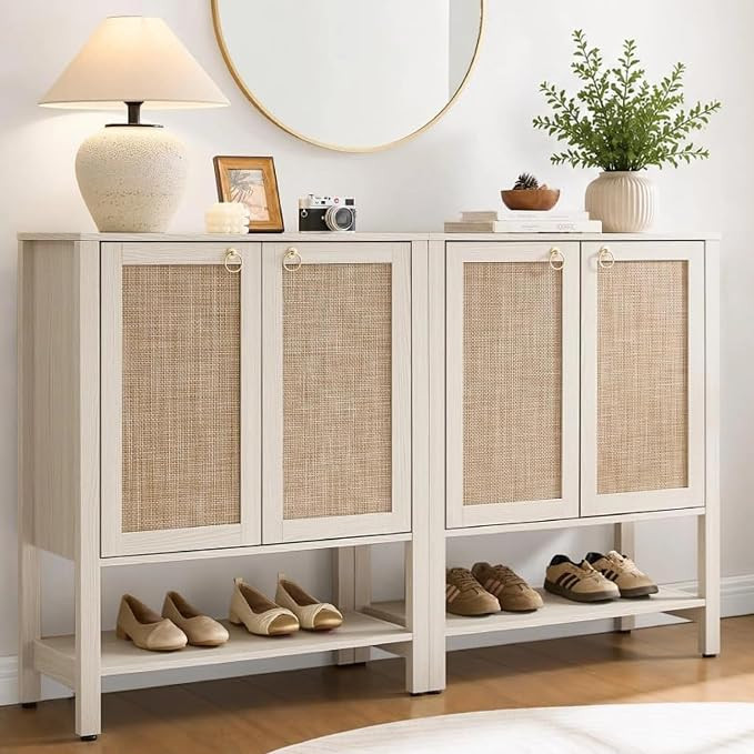 SICOTAS Shoe Storage Cabinet for Entryway, 5 Tier, 2 Pieces | Amazon (US)