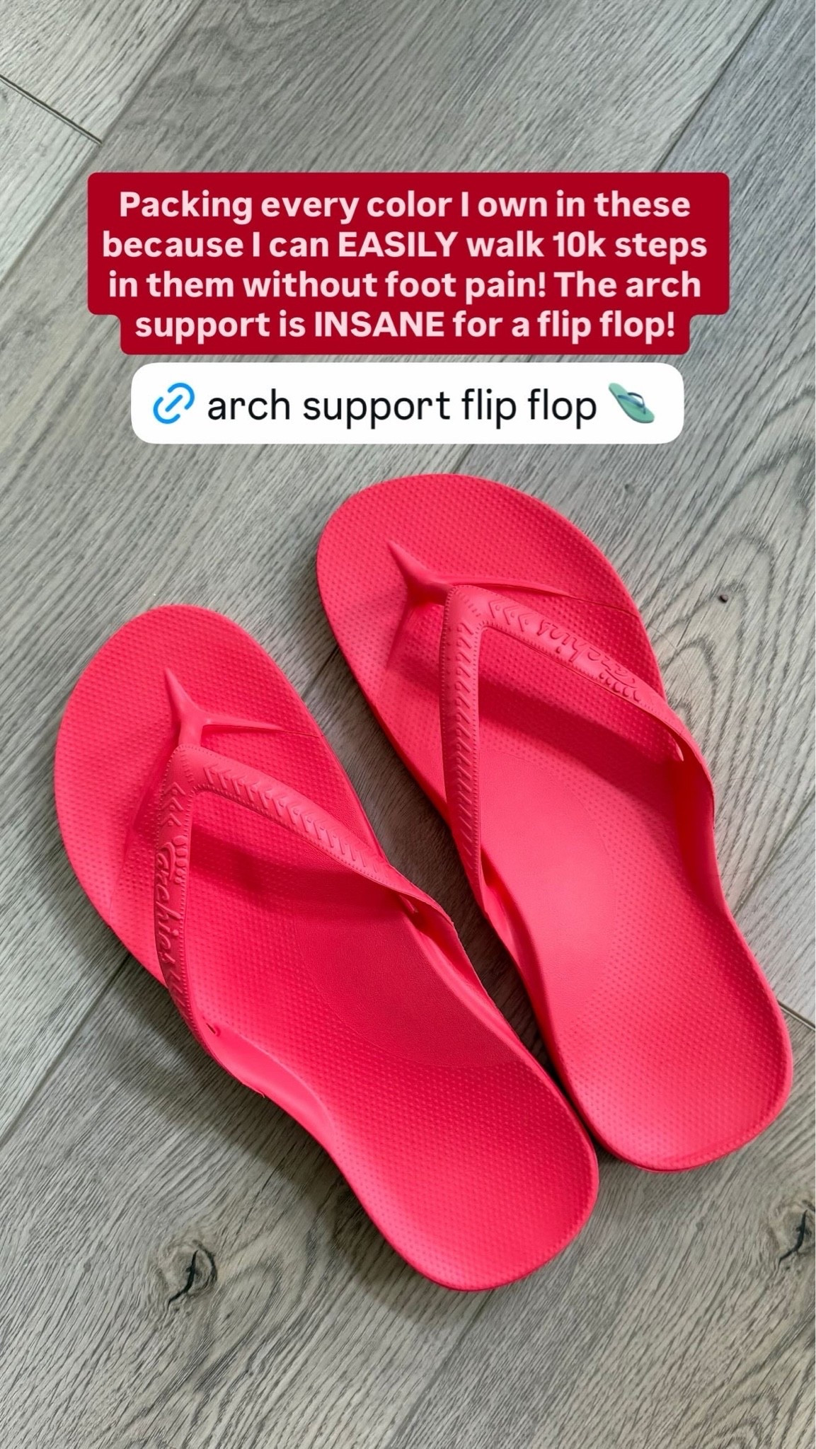 The most insane arch support flip flops!