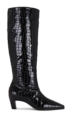 RAYE Mimi Boot in Black Patent Croco from Revolve.com | Revolve Clothing (Global)