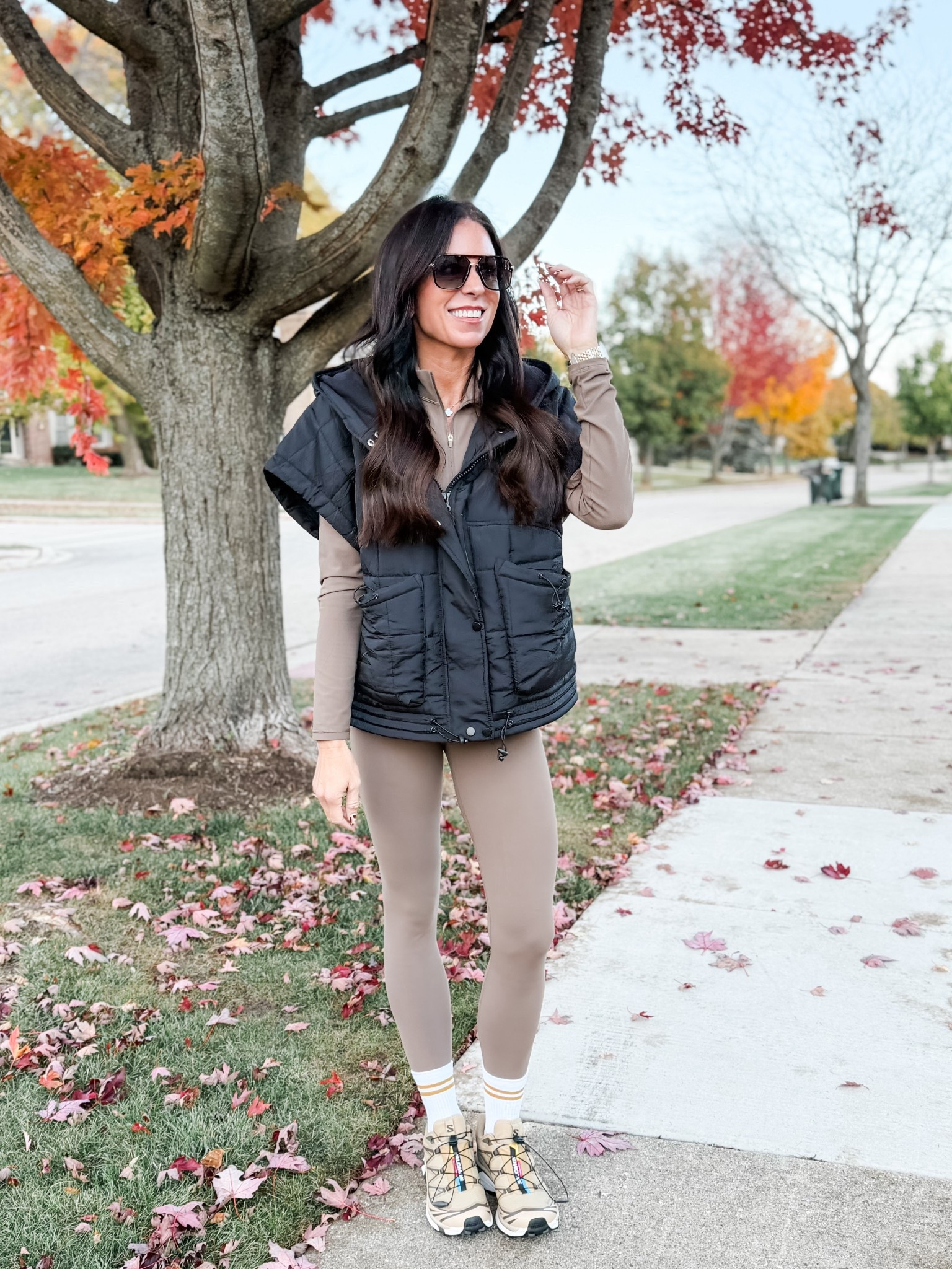 Love the walking fit 👏🏼👏🏼 
4 leggings
Medium jacket
Small vest


#LTKFindsUnder50 #LTKSeasonal #LTKActive