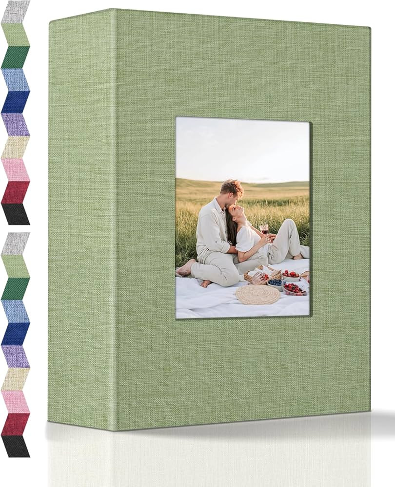 popotop Photo Album 4x6-100 Photos Photo Books with 100 Vertical Pockets,Linen Cover Albums for F... | Amazon (US)