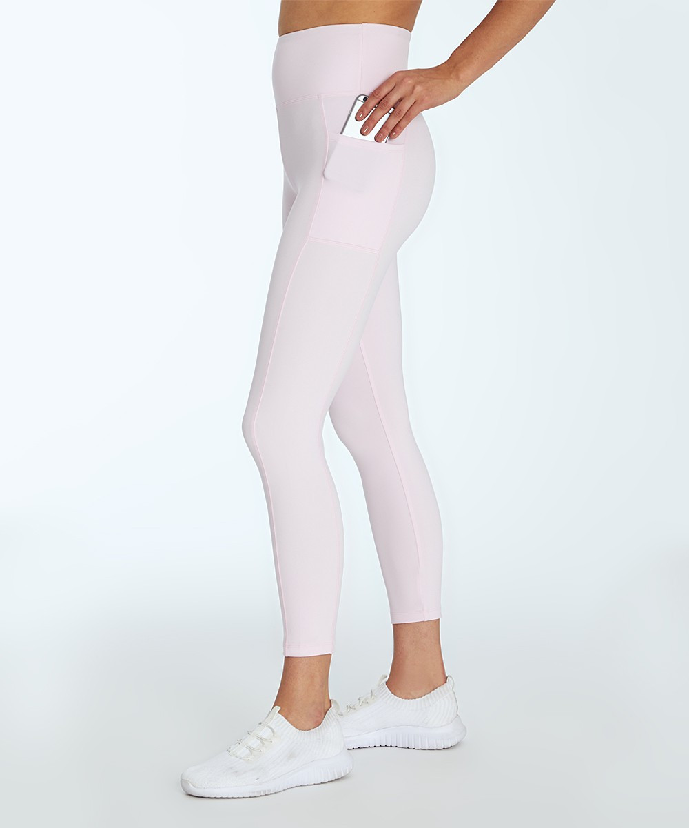 Bally Total Fitness Women's Leggings PINK - Pink Lady 25'' Pocket High-Rise Ankle Leggings - Women | Zulily