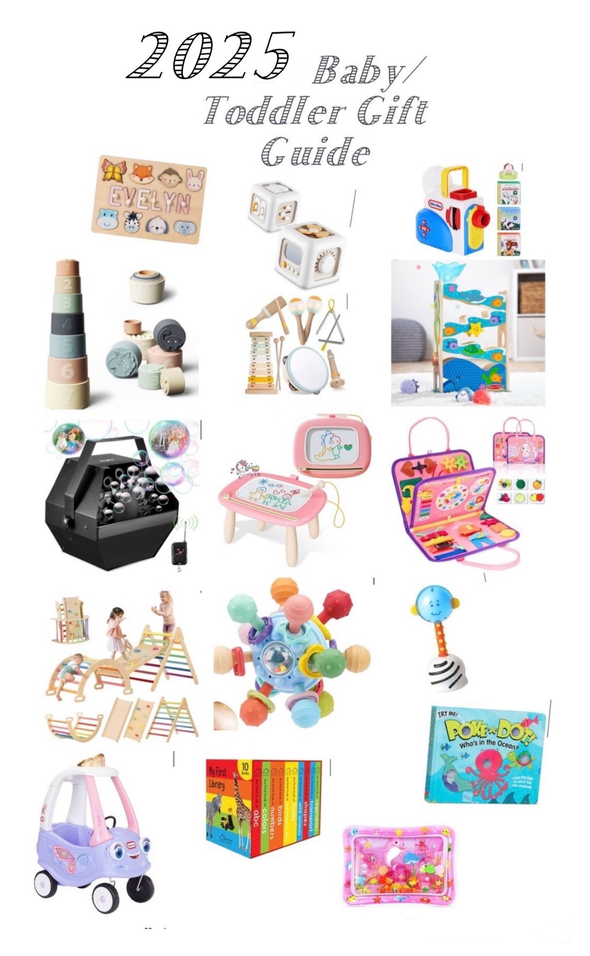 Baby/toddler gift guide, 2025 baby toddler gift guide, baby gift guide, gift guide for babies, gift guide for toddler boy, toddler girl gift guide, gift guide for toddler girl, toddler boy gift guide 

#LTKHoliday #LTKGiftGuide