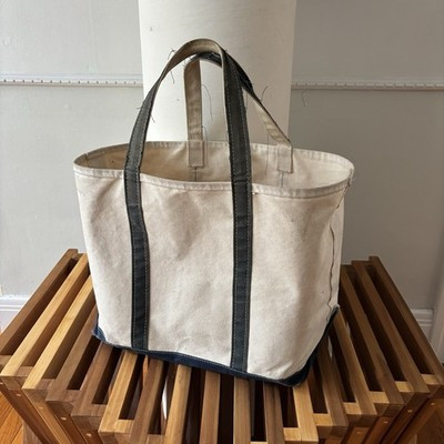 Vintage LL Bean Boat And Tote Bag 90s Navy Blue | eBay UK
